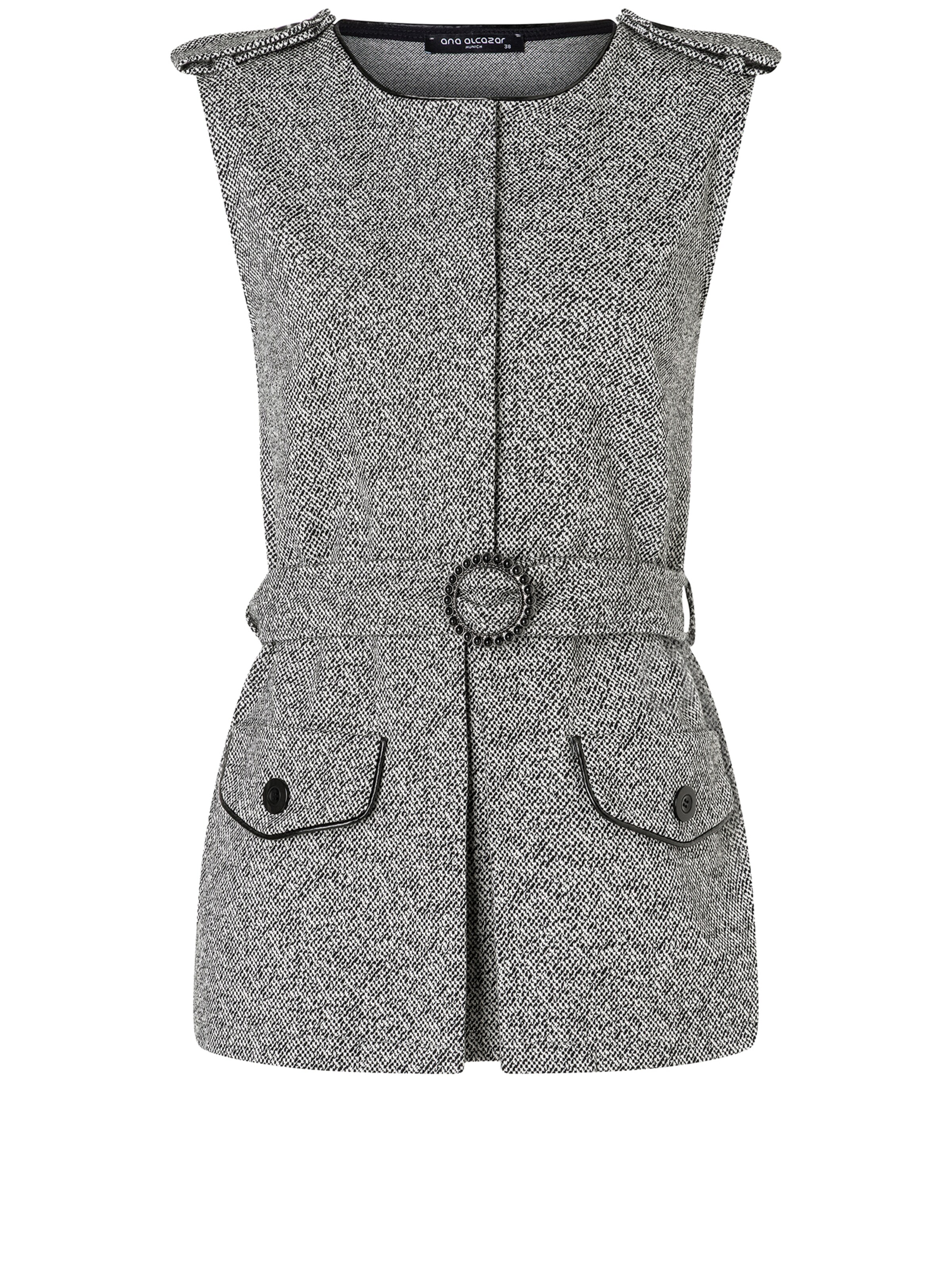 Ana Alcazar Top 'Alony' in Grau: Vorderseite