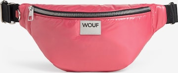 Marsupio 'Glossy' di Wouf in rosa: frontale