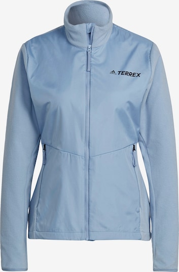 ADIDAS TERREX Functionele fleece jas in de kleur Duifblauw / Zwart, Productweergave