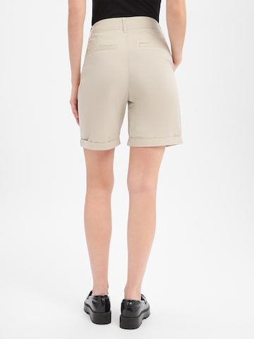 Marie Lund Broek 'Bermuda' in Beige