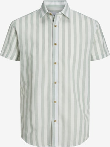 Coupe slim Chemise 'JOSHUA' JACK & JONES en vert : devant