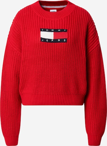 Tommy Jeans Pullover in Rot: predná strana