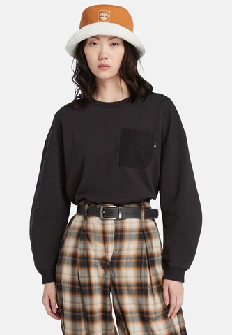 TIMBERLAND Sweatshirt in Black: front