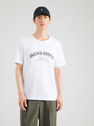 Jack & Jones Premium T-shirt 'JPRBLATOMMY' i vit: framsida