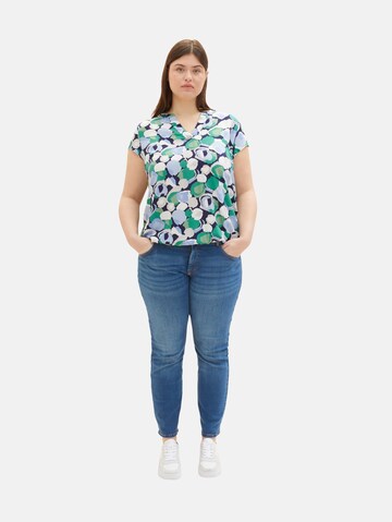 Tom Tailor Women + Blouse in Groen