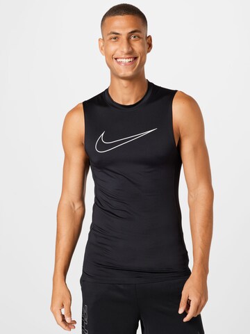 NIKE Performance Shirt 'Nike Pro' in Black: front