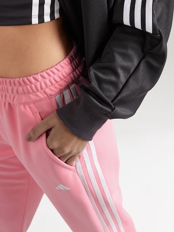 ADIDAS PERFORMANCETapered Sportske hlače 'ES 3S' - roza boja