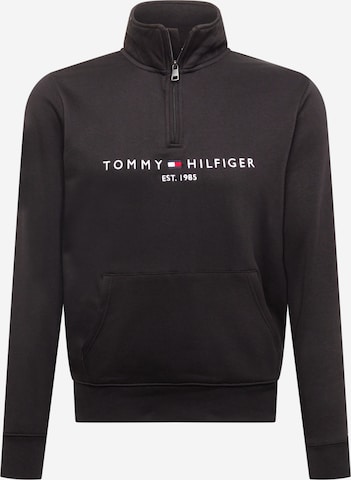 juoda TOMMY HILFIGER Megztinis be užsegimo: priekis