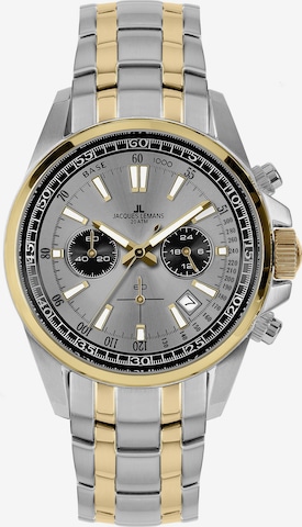 Jacques Lemans Analoguhr in Silber: Vorderseite