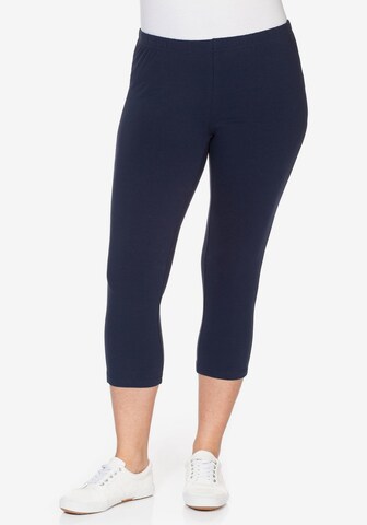 SHEEGO Skinny Leggings in Blauw: voorkant