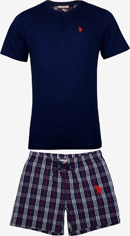 U.S. POLO ASSN. Short Pajamas in Blue: front