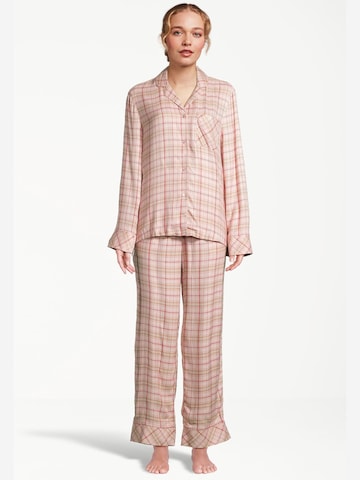 SEIDENSTICKER Pajama 'Soft Light Flannel' in Orange