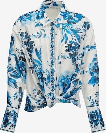 Salsa Jeans Blouse in Blauw: voorkant