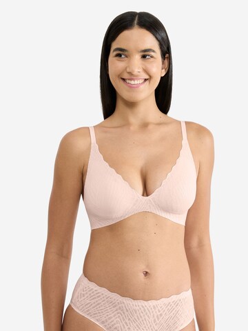 SLOGGI Push-up BH ' Blue ZERO Feel Bliss THE UP ' in Roze: voorkant