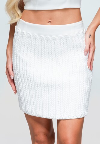 Jupe ' OW-GL-E0016' Ombre en blanc : devant