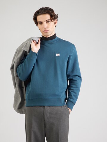 Calvin Klein Jeans Majica | modra barva: sprednja stran