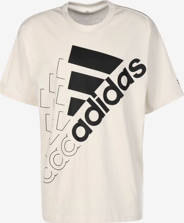 ADIDAS PERFORMANCE Functioneel shirt 'Essentials' in Beige: voorkant