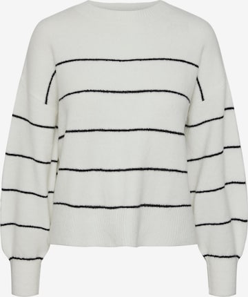 PIECES Sweater 'BEVERLY' in White: front
