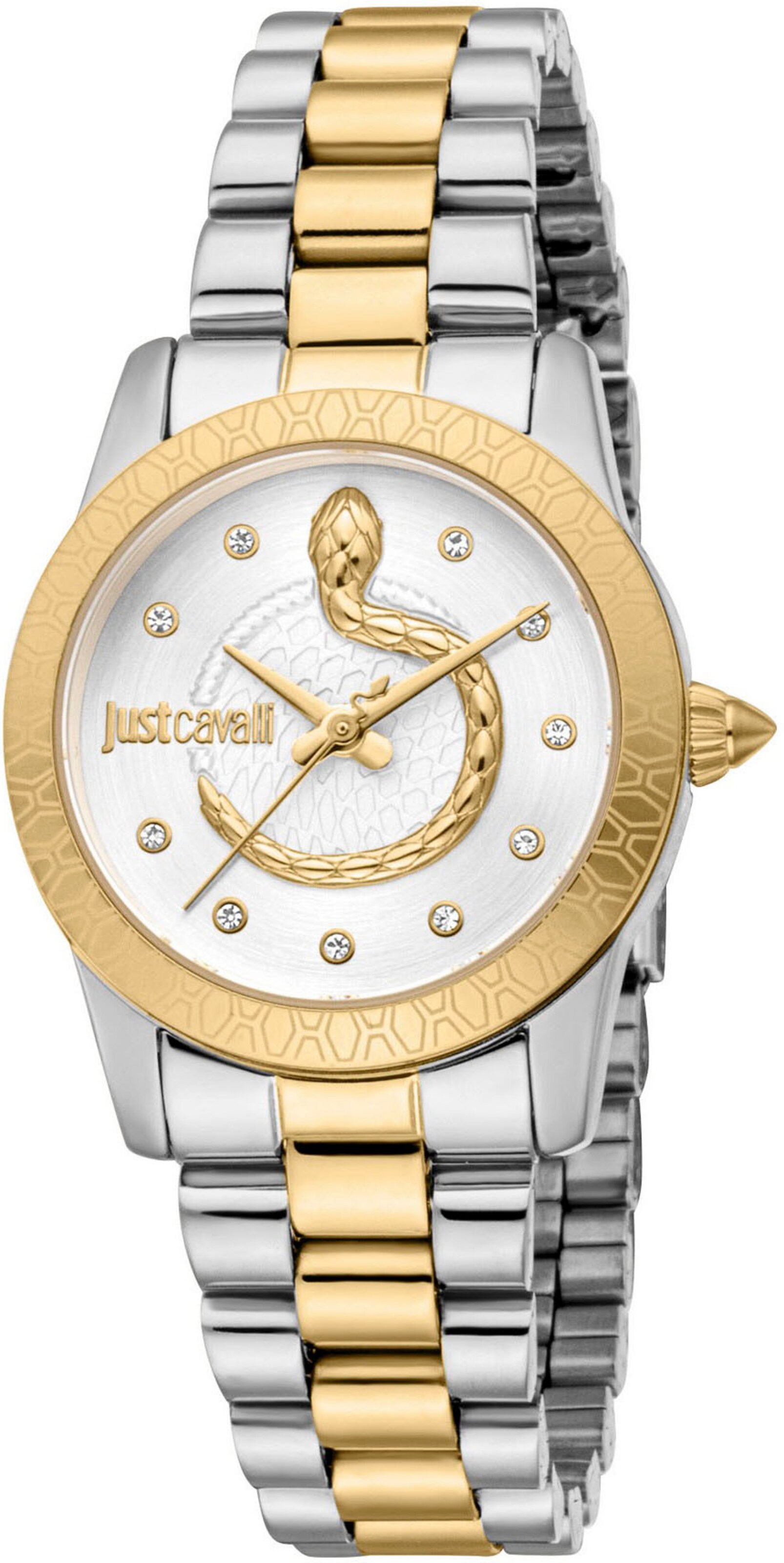 Just Cavalli Time Analog Watch in Silver: front