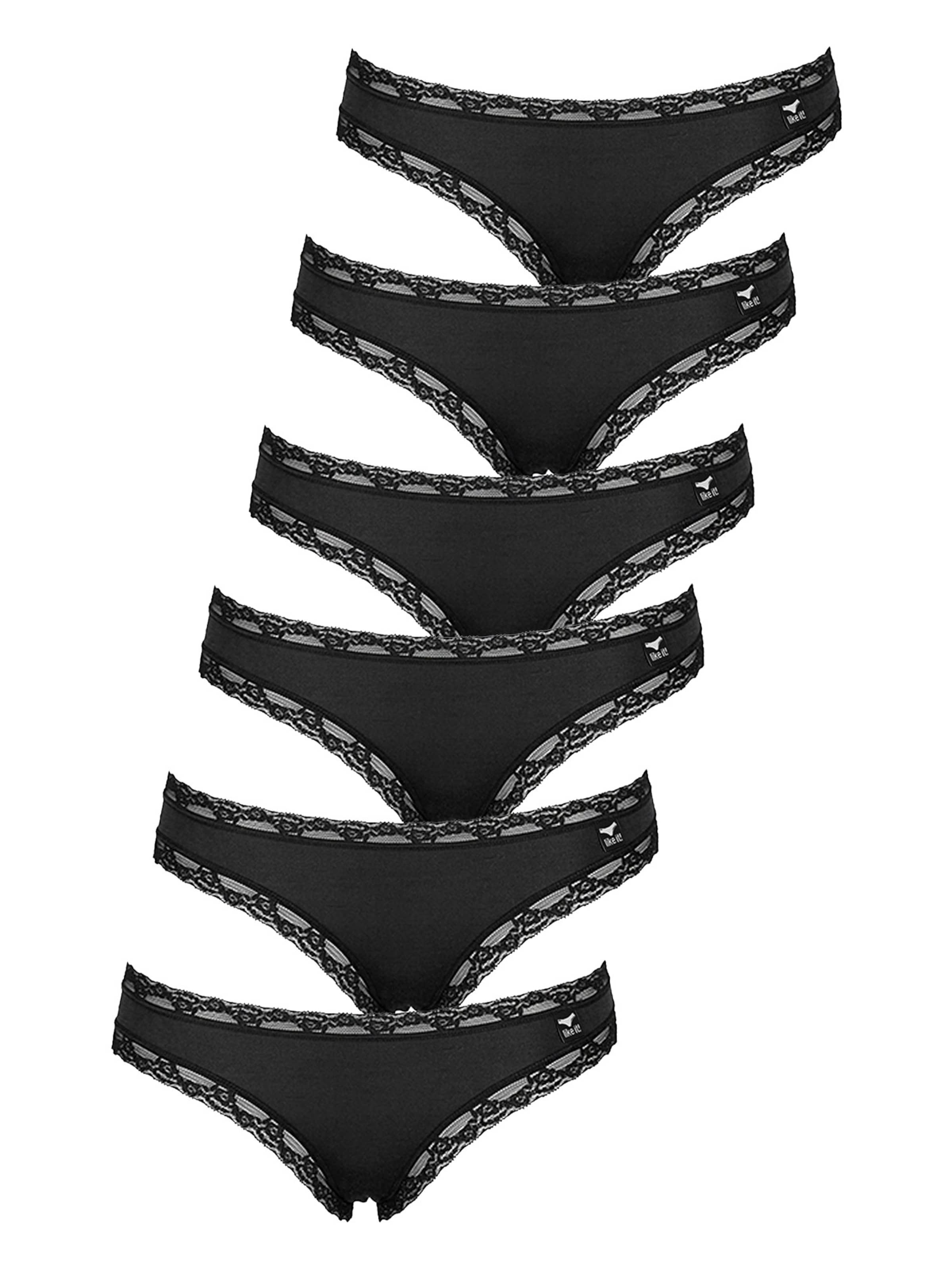 like it! Panty 'Olivia' in Black: front