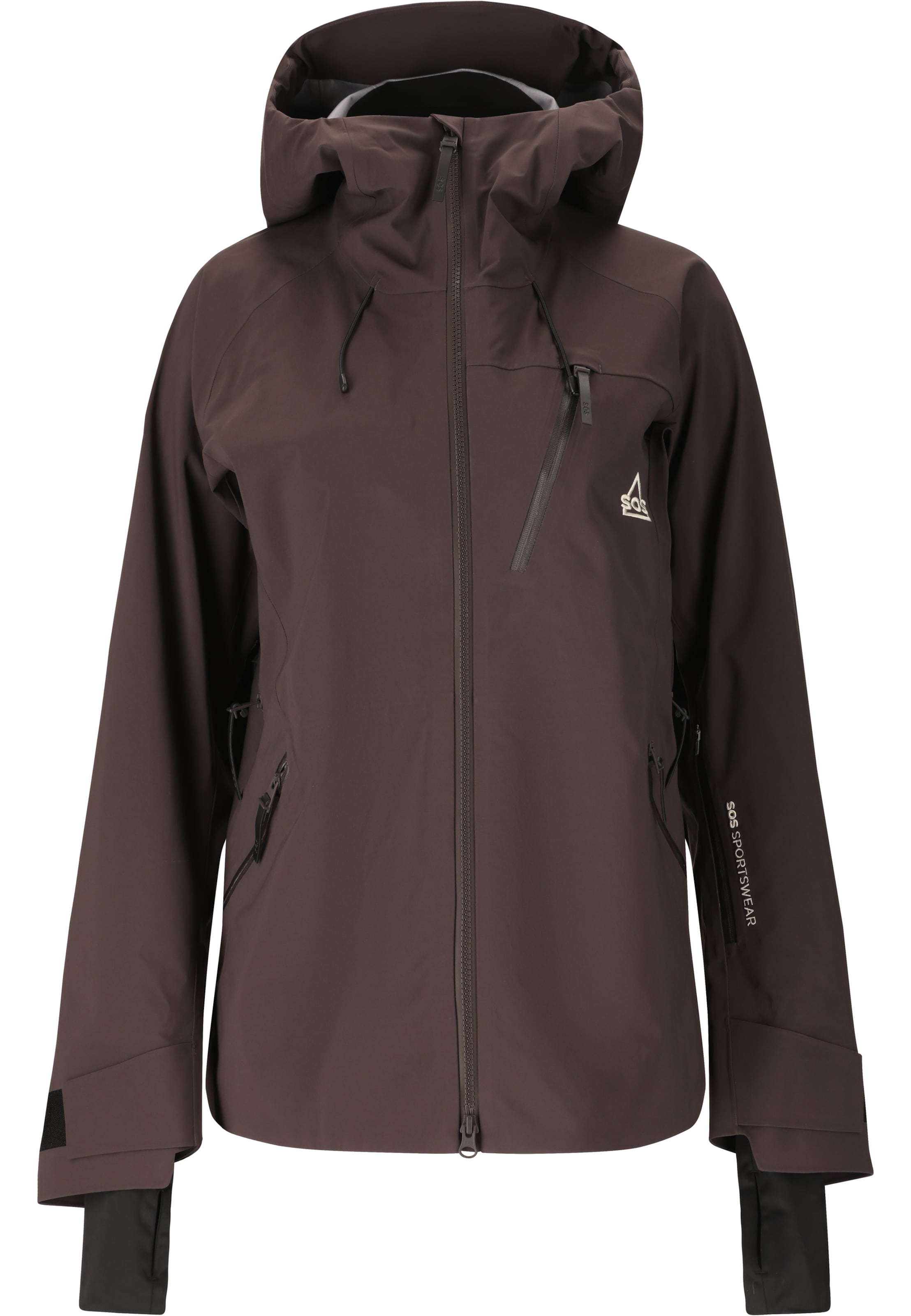 SOS Sports jacket 'Unbound' in Brown: front