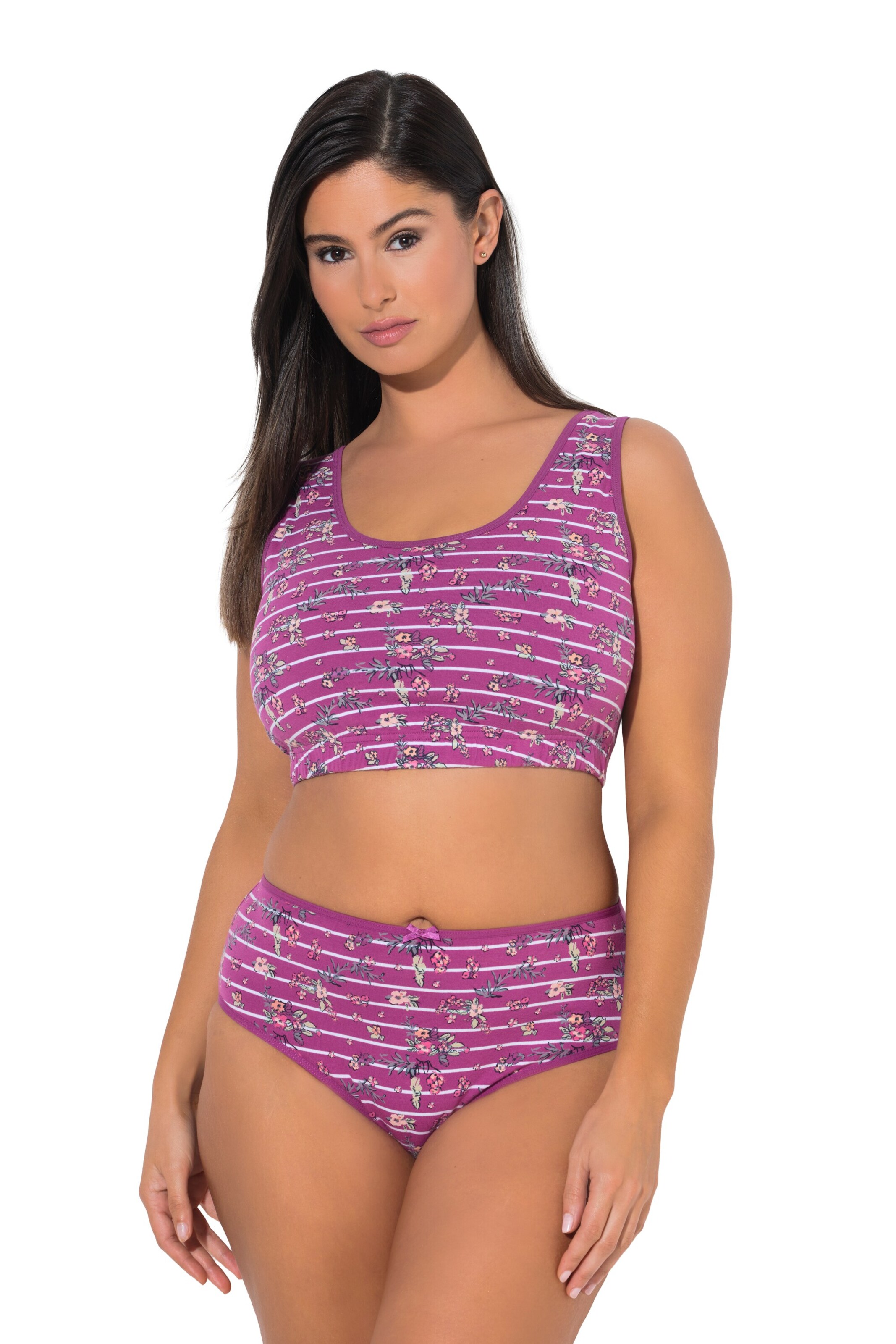 Ulla Popken Bustier BH in Pink: Vorderseite