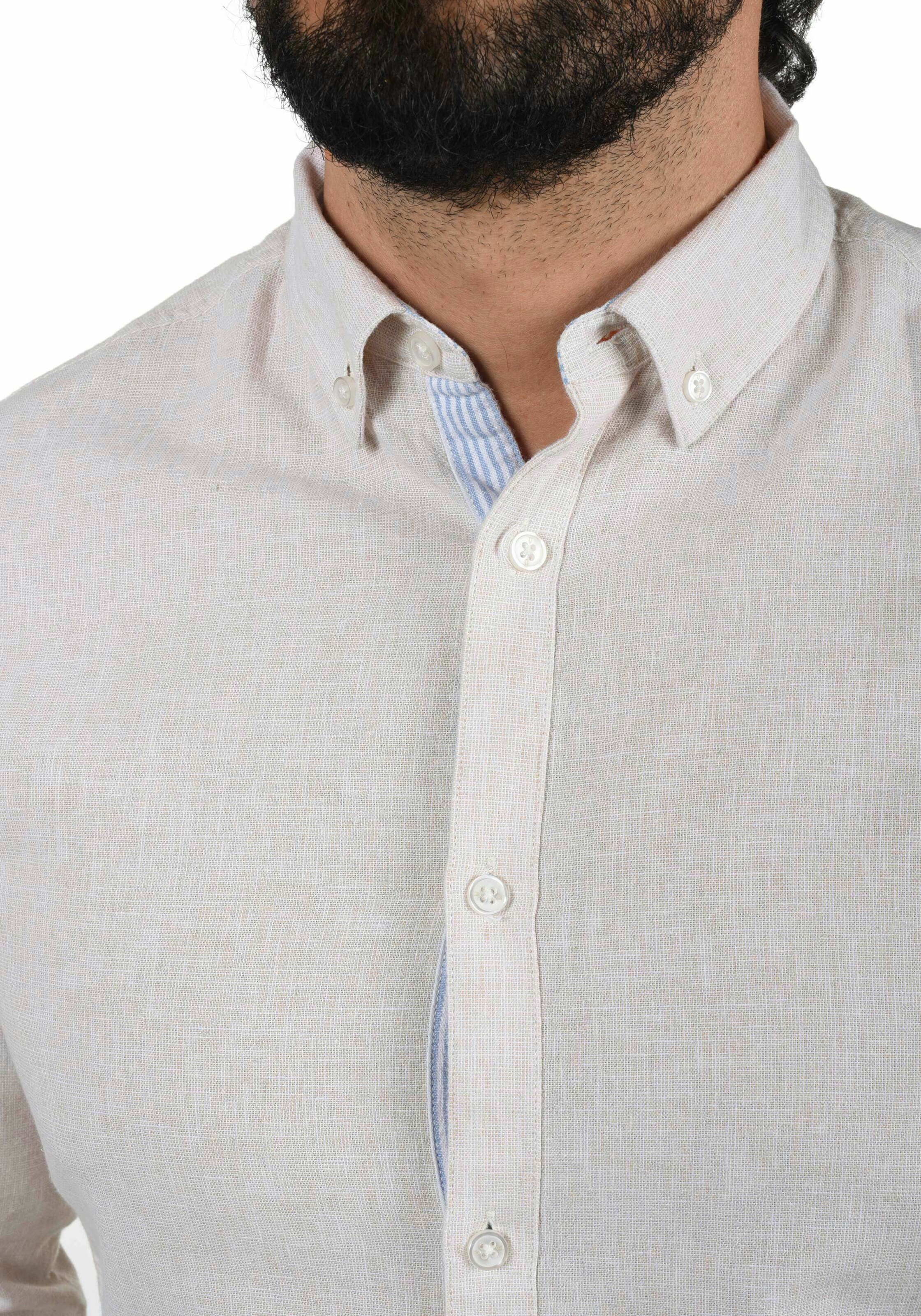 INDICODE JEANS Regular fit Button Up Shirt 'Luan' in White