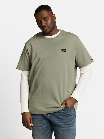 TOM TAILOR Men + Shirt in Groen: voorkant