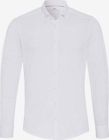 PURE Slim fit Button Up Shirt in White: front