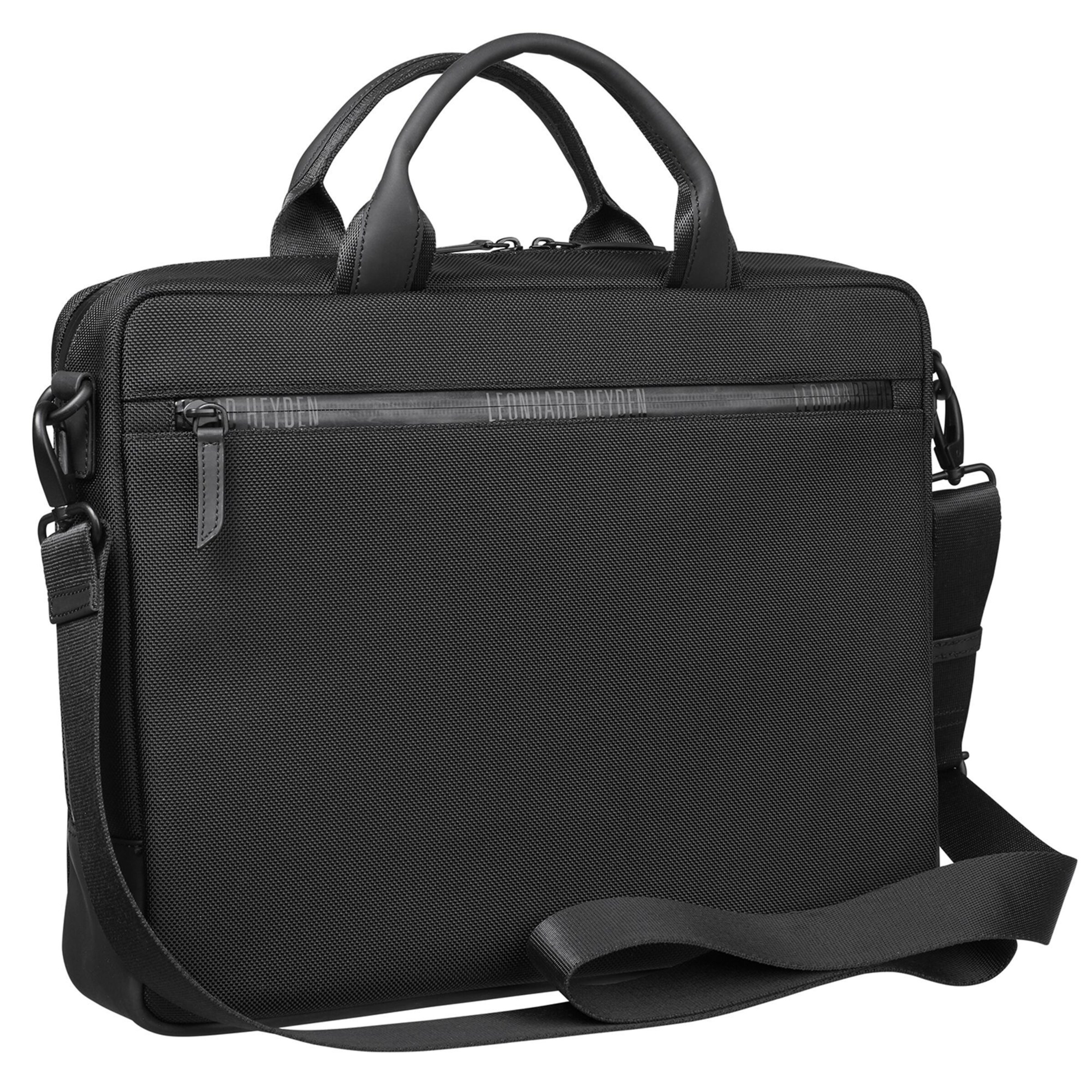 LEONHARD HEYDEN Document Bag 'Helsinki' in Black