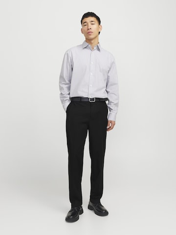 JACK & JONES - Regular Calças com vincos 'JPRTheo' em preto
