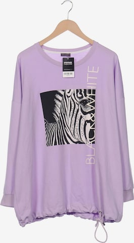 SAMOON Sweatshirt & Zip-Up Hoodie in 5XL in Purple: front