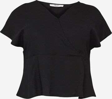 ABOUT YOU Curvy - Blusa 'Monique' en negro: frente