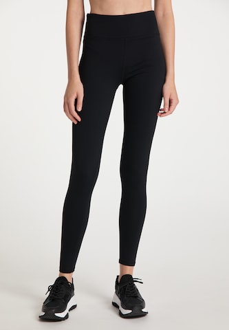 myMo ATHLSR Slim fit Workout Pants in Black: front