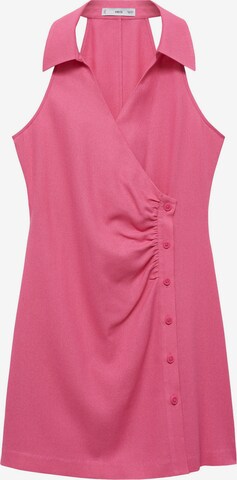 MANGO Košilové šaty 'COSY' – pink: přední strana