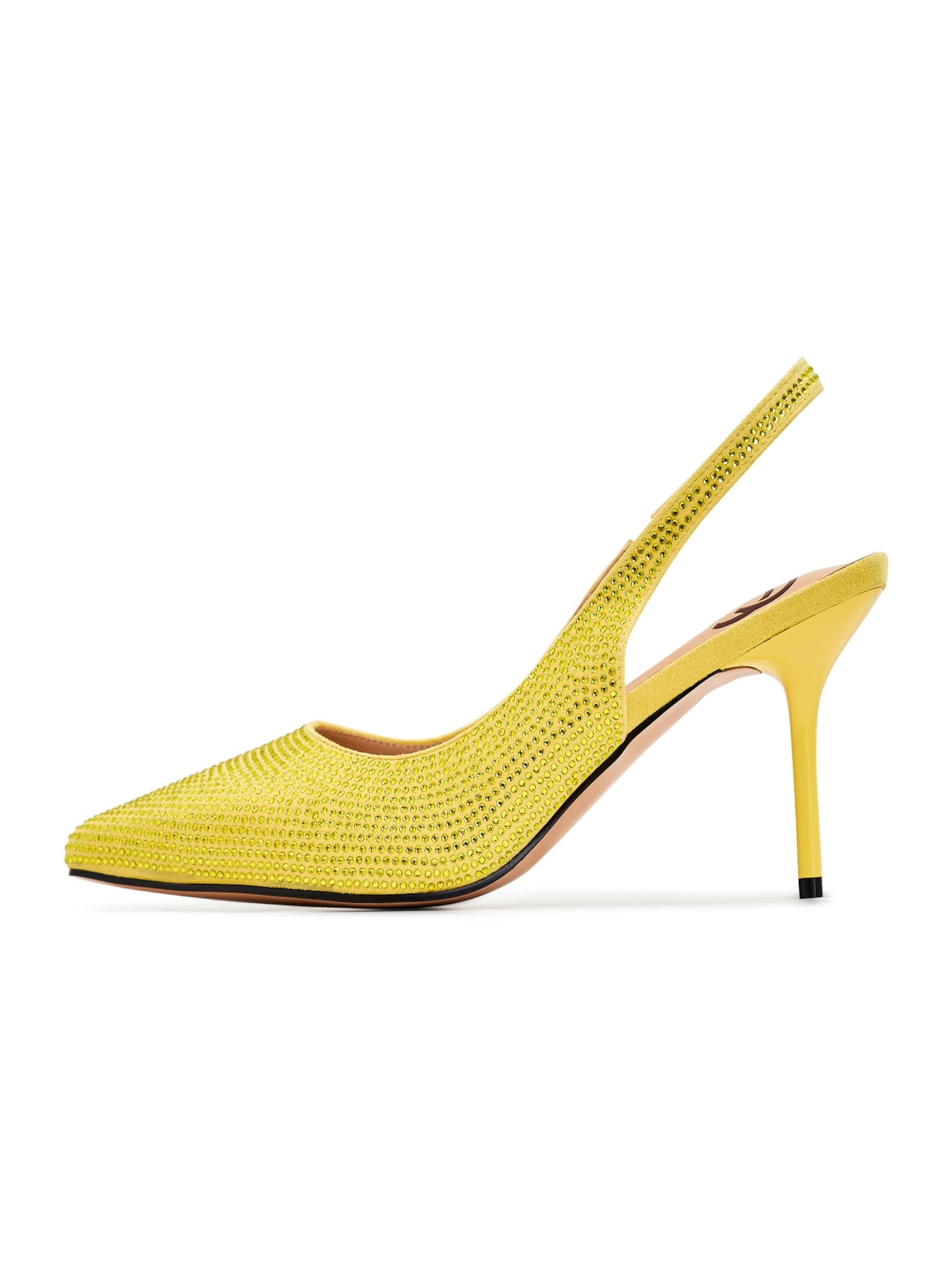 CESARE GASPARI Pumps in Gelb: Vorderseite