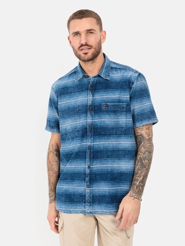 CAMEL ACTIVE Regular fit Button Up Shirt in Blue: front