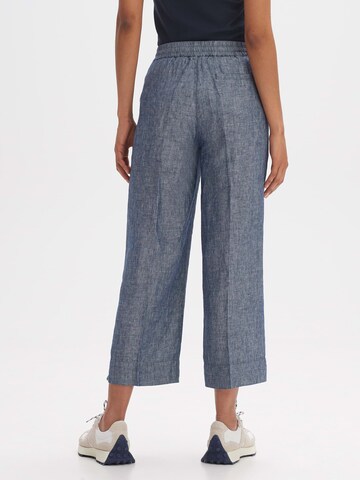 OPUS Loose fit Trousers with creases 'Madeka' in Blue