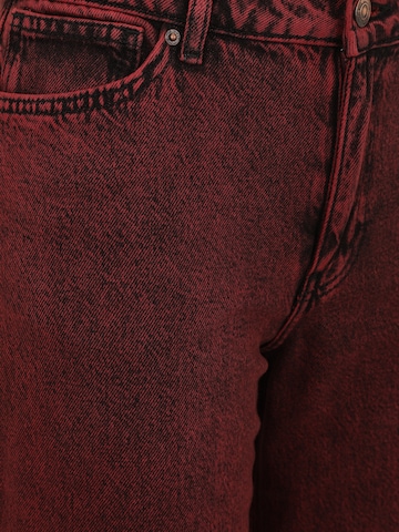 Only Petite Wide Leg Jeans 'ONLMADISON-SOPH' in Rot