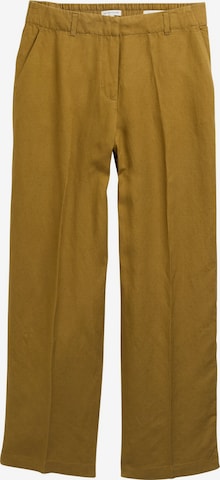 TOM TAILOR Pleated Pants 'Lea' in Green: front