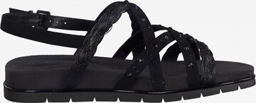 TAMARIS Strap sandal in Black