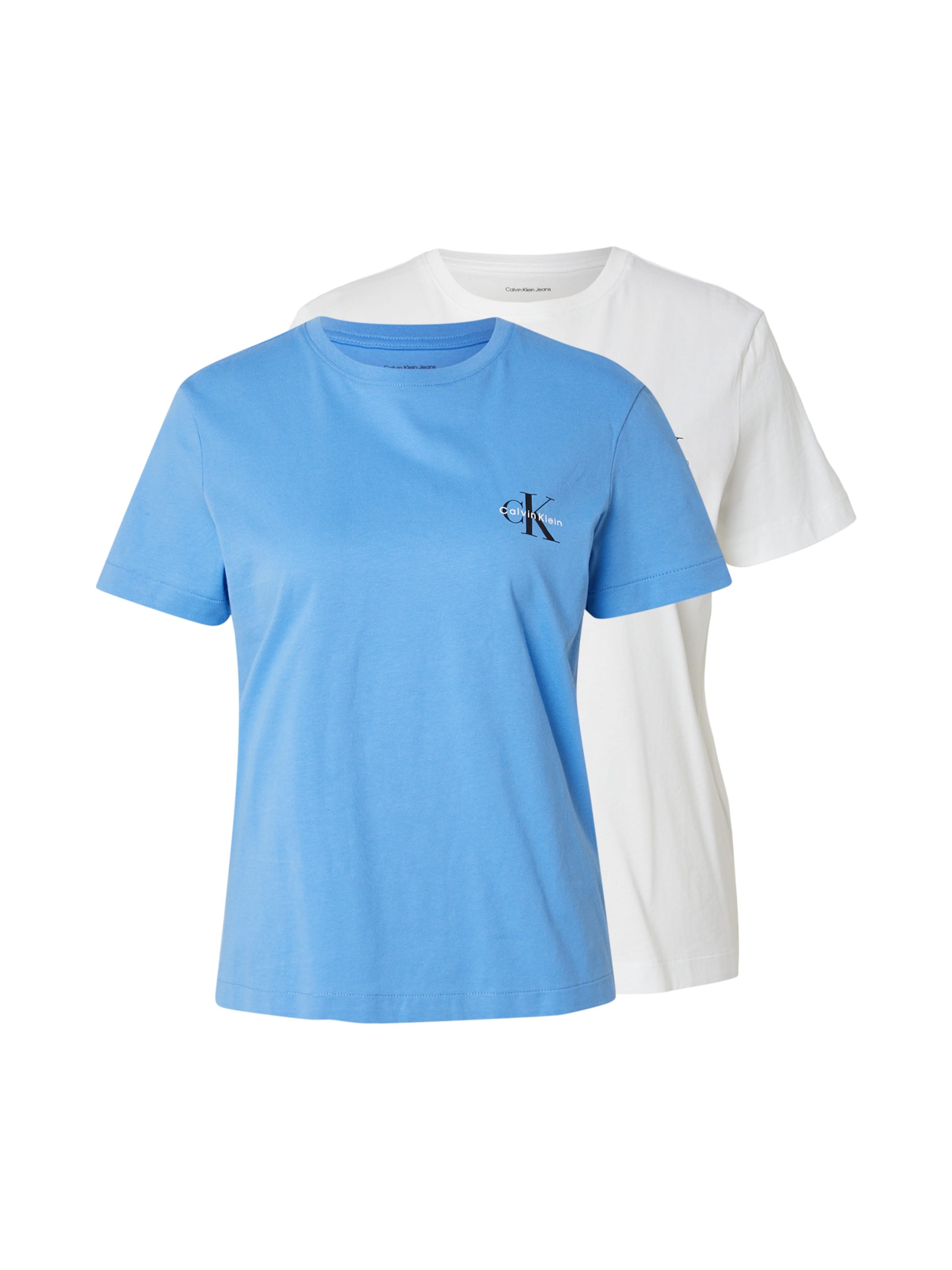 Calvin Klein Jeans Тениска в синьо: отпред