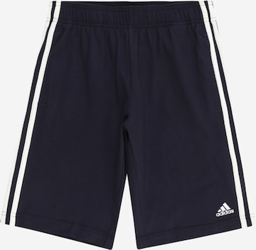 ADIDAS SPORTSWEAR Štandardný strih Športové nohavice 'Essentials 3-Stripes ' - Modrá: predná strana