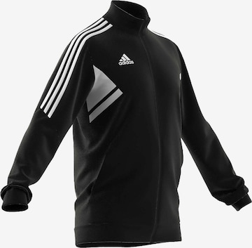 ADIDAS SPORTSWEAR Athletic Zip-Up Hoodie 'Condivo 22' in Black