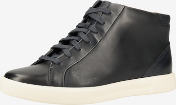 CLARKS High-Top Sneakers in Blue: front