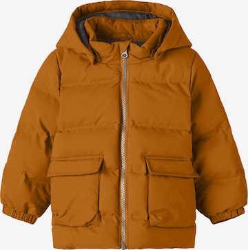 NAME IT Winter Jacket 'Mellow' in Brown: front