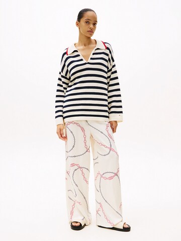 Wide Leg Pantalon TOMMY HILFIGER en beige