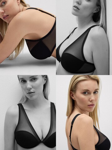 INTIMISSIMI Balconette Bra 'INVISIBLE TOUCH' in Black