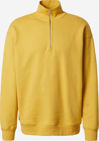 DAN FOX APPAREL Sweatshirt 'Dave Heavyweight' i gul: framsida