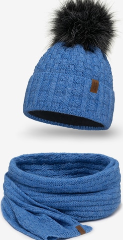 Bonnet '7015 Set' Vivisence en bleu : devant